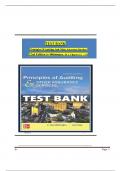 TEST BANK FOR PRINCIPLES OF AUDITING AND OTHER ASSURANCE SERVICES 22ND EDITION BY WHITTINGTON & PANY&comma; ALL CHAPTERS 1 - 21 COVERED&comma; VERIFIED LATEST EDITION