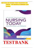Test Bank For Nursing Today&colon; Transition and Trends 11th Edition by JoAnn Zerwekh&comma; Ashley Garneau&vert;&vert;ISBN NO&colon;10&comma;0323810152&vert;&vert;ISBN NO&colon;13&comma;978-0323810159&vert;&vert;All Chapters&vert;&vert;Complete Guide A&plus;&vert;&vert;Latest Update&period;
