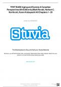 TEST BANK Aging and Society A Canadian Perspectives 8th Edition by Mark Novak&comma; Herbert C&period; Northcott&comma; Karen Kobayashi All Chapters 1 - 20