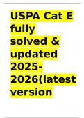 USPA Cat E fully solved & updated 2025-2026&lpar;latest version verified for accuracy&rpar;