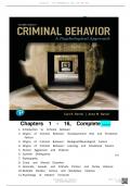 TEST BANK For Criminal Behavior&colon; A Psychological Approach 12th Edition &lpar;Bartol&rpar; Chapters 1 - 16&comma; CompleteTEST BANK For Criminal Behavior&colon; A Psychological Approach 12th Edition &lpar;Bartol&rpar; Chapters 1 - 16&comma; CompleteTEST BANK For Criminal Behavior&colon; A Psychologi
