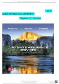 TEST BANK For Auditing & Assurance Services&colon; A Systematic Approach&comma; 12th Edition Chapters 1 - 21 Complete