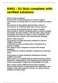 D491 - S1 Quiz complete with verified solutions