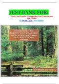 TEST BANK FOR&colon; Theory And Practice Of Counseling And Psychotherapy 10th Edition By Gerald Corey Latest Update&period;