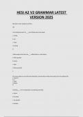 HESI A2 V2 GRAMMAR LATEST VERSION 202