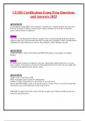 CLMS Certification Exam Prep Questions and Answers 2025