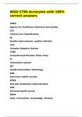 WGU C790 Acronyms with 100- correct answers&period;