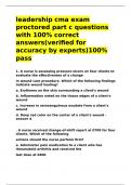 leadership cma exam proctored part c questions with 100- correct answers&lpar;verified for accuracy&rpar;