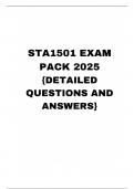 STA1501 EXAM PACK 2025 &lbrace;DETAILED QUESTIONS AND ANSWERS&rcub;