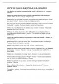ANT 2100 EXAM 2 QUESTIONS AND ANSWERS
