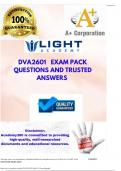 DVA2601   EXAM PACK QUESTIONS AND TRUSTED ANSWERS 