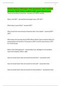 Publix Bakery Manager Test questions with verified answers 2025 latest update with guaranteed pass