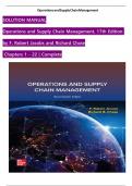 TEST BANK For Operations and Supply Chain Management&comma; 17th Edition by &lpar;F&period; Robert Jacobs&comma; 2024&rpar;&comma; Verified Chapters 1 - 22&comma; Complete Newest Version
