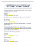 PAX SCIENCE NLN EXAM QUESTIONS AND  100&percnt; CORRECT ANSWERS - SCORED A&plus;