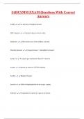 IAHCSMM EXAM Questions With Correct  Answers