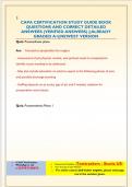 CAPA CERTIFICATION STUDY GUIDE BOOK QUESTIONS AND CORRECT DETAILED  ANSWERS &lpar;VERIFIED ANSWERS&rpar; &vert;&vert;ALREADY  GRADED A&plus;&vert;&vert;NEWEST VERSION