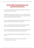 IICRC S500 Water Mitigation Exam  Questions With Answers