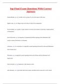 Inp Final Exam Questions With Correct  Answers