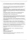 D115 PATHOPHYSIOLOGY QUESTIONS & ANSWERS