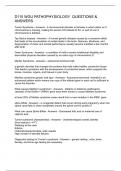 D115 WGU PATHOPHYSIOLOGY QUESTIONS & ANSWERS