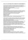 WGU D115 DISTRIBUTED FORMATIVE ASSESSMENT