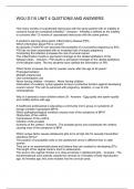 WGU D115 UNIT 4 QUSTIONS AND ANSWERS