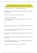 Medical&sol;AMLS Final review EXAM &lpar;Latest Update&rpar; Questions and Verified Answers&vert; 100&percnt; Correct&vert; Grade A&plus;