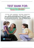       TEST BANK FOR&colon; For Fundamentals Of Canadian Nursing&colon; Concepts Process And Practice 4th Canadian Edition Barbara J&period; Kozier Isbn Latest Update Graded A&plus;