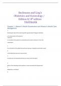 Beckmann and Ling's  Obstetrics and Gynecology &sol;  Edition 8&sol; 8th edition  TESTBANK