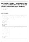 UPDATED&colon; Practice RBC 2 Test &lpar;examples&rpar; &lpar;2025 update&rpar; COMPLETE QUESTIONS AND VERIFIED ANSWERS &lpar;Elaborated&rpar; Aready graded A&plus;&excl;&excl;