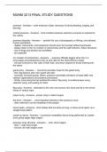 MUNM 3213 FINAL STUDY QUESTIONS