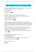 Test Bank&colon; FNP Pediatric Exam 2025 &ndash; 250&plus; Verified Questions