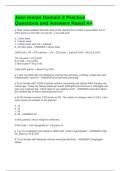 Jean Inman Domain 2 Practice Questions and Answers Rated A&plus;