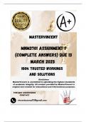 MNM3701 Assignment 1 &lpar;COMPLETE ANSWERS&rpar; DUE 13 March 2025 &semi;100 &percnt;&comma;Correct  Explanations and Solutions&period; 