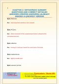 CHAPTER 21 ORTHOPEDIC SURGERY QUESTIONS AND CORRECT DETAILED  ANSWERS &lpar;VERIFIED ANSWERS&rpar; &vert;&vert;ALREADY  GRADED A&plus;&vert;&vert;NEWEST VERSION