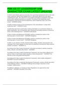 PMK-EE E7 LEADERSHIP AND CHARACTER EXAM LATEST UPDATED