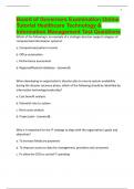 Board of Governors Examination Online Tutorial Healthcare Technology & Information Management Test Questions