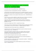 PMKEE E4 Questions and Answers Rated A&plus; Verified 2025