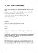 AQA GCSE Physics Exam With Questions and Answers