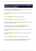 CCIM 101 - Financial Analysis Exam Questions and Complete Solutions Graded A  Bundle Compilation