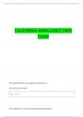AMBULANCE DRIVER CA QUESTIONS WITH COMPLETE ANSWERS
