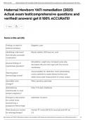 Maternal Newborn VATI remediation &lpar;2025&rpar; Actual exam test&vert;comprehensive questions and verified&vert; answers&vert; get it 100&percnt; ACCURATE&excl;