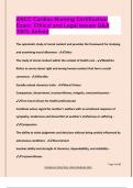 ANCC Cardiac-Nursing Certification  Exam&colon; Ethical and Legal Issues Q&A  100&percnt; Solved