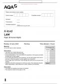 official june 2024 A-level LAW Paper 3B Human Rights 7162&sol;3B  MERGED QUESTION PAPER and marking scheme 