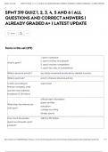 SPMT 319 QUIZ 1&comma; 2&comma; 3&comma; 4&comma; 5 AND 6 &vert; ALL QUESTIONS AND CORRECT ANSWERS &vert; ALREADY GRADED A&plus; &vert; LATEST UPDATE