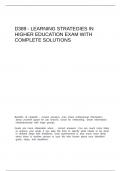 D389 - Learning Strategies in Higher Education
