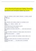 Army Electrical Explosives Safety &lpar;Ammo28&rpar; questions and answers latest top score