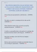 NRA PISTOL SHOOTING EXAM NEWEST 2025  ACTUAL EXAM COMPLETE 50 QUESTIONS AND  CORRECT DETAILED ANSWERS &lpar;VERIFIED  ANSWERS&rpar; &vert;ALREADY GRADED A&plus;