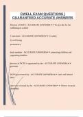  CWELL EXAM QUESTIONS &vert;GUARANTEED ACCURATE ANSWERS