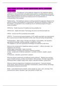 CSBI HFMA ACTUAL EXAM QUESTIONS WITH ANSWERS 2025&sol;2026